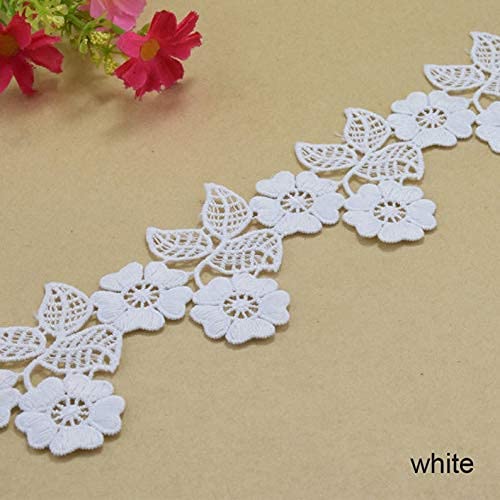 ORIENT LACE CRAFT White lace and Border Material (5 cm) Qty 10 Meter - View 3 of 5