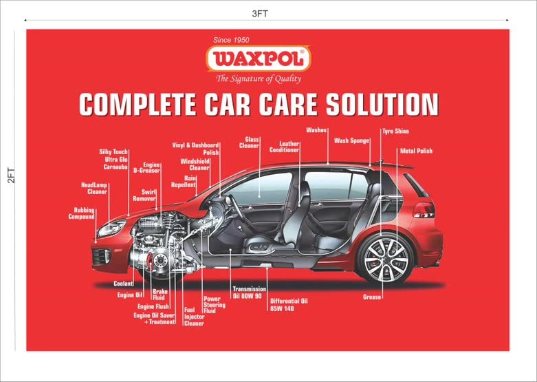 Waxpol Silky Touch Liquid Wax Polish 300ml for Ultimate High Gloss Shine, Hydrophobic &amp; UV Protection For Car &amp; Bike - View 2 of 7