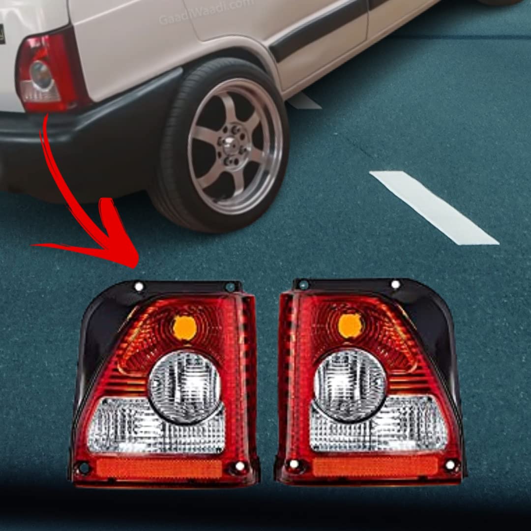 ALL PARTS SOURCE Tail Light/Tail Lamp/Back Side Light/Turn Signal Indicator Assembly Easy to fit Suitable for Maruti Car 800 Type 3 (2005-2014) Set of 2 Pcs (LH+RH) - View 4 of 4