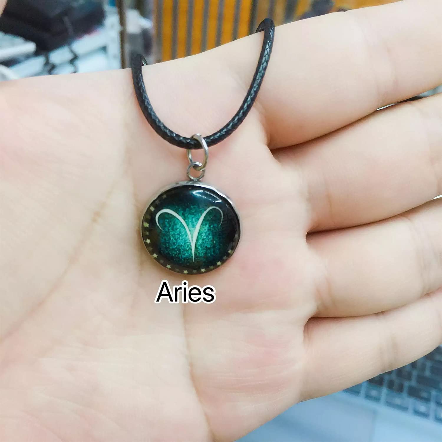 Young &amp; Forever Valentine Gift Constellation Luminious Glow in the Dark Necklace Zodiac Pendant Necklace Jewelry Fashion Horoscope Sign Astrology Zodiac Star Necklace - View 4 of 6