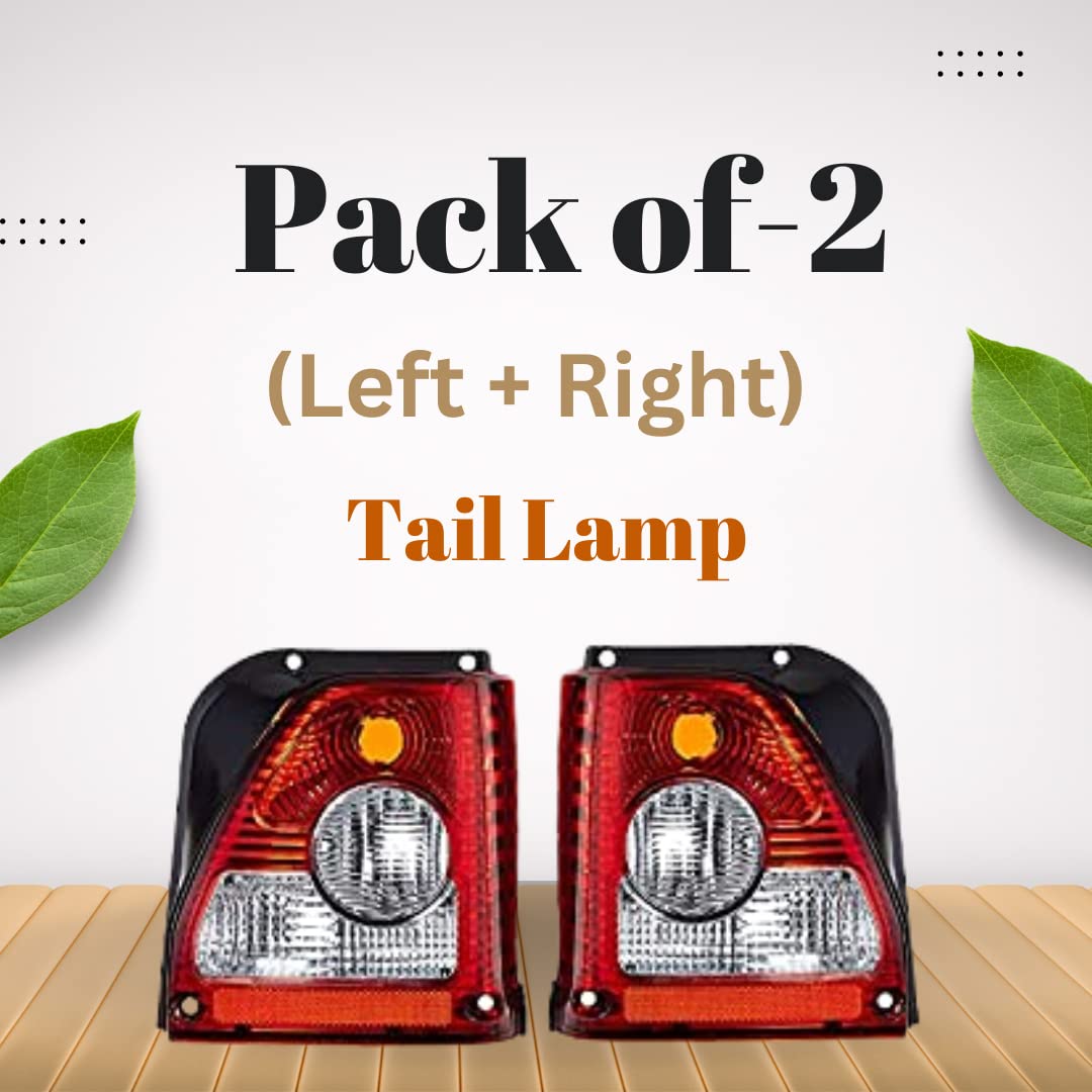 ALL PARTS SOURCE Tail Light/Tail Lamp/Back Side Light/Turn Signal Indicator Assembly Easy to fit Suitable for Maruti Car 800 Type 3 (2005-2014) Set of 2 Pcs (LH+RH) - View 3 of 4