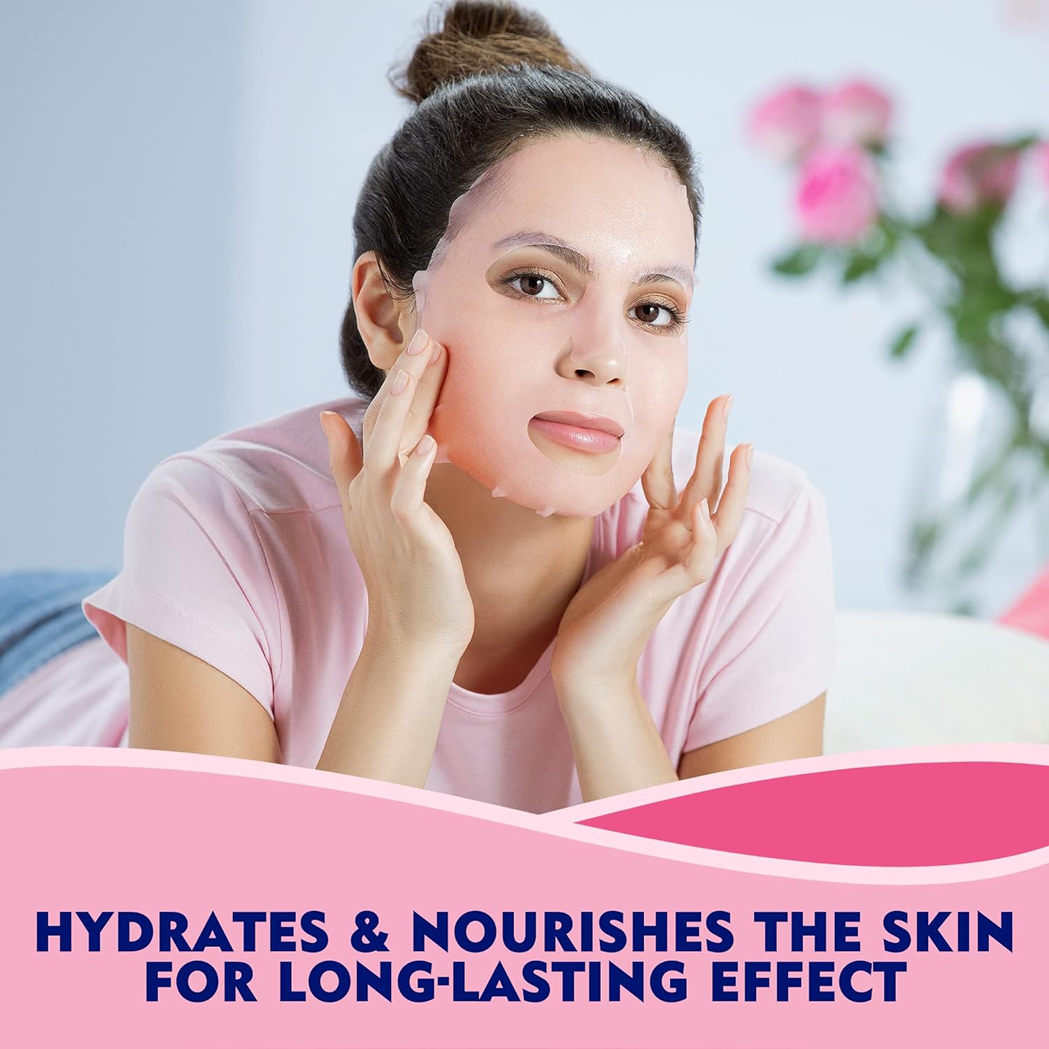 NIVEA Face Sheet Mask Hydrating, Rose Care with Organic Rose Water, All Skin Types, 1 Mask - View 4 of 5