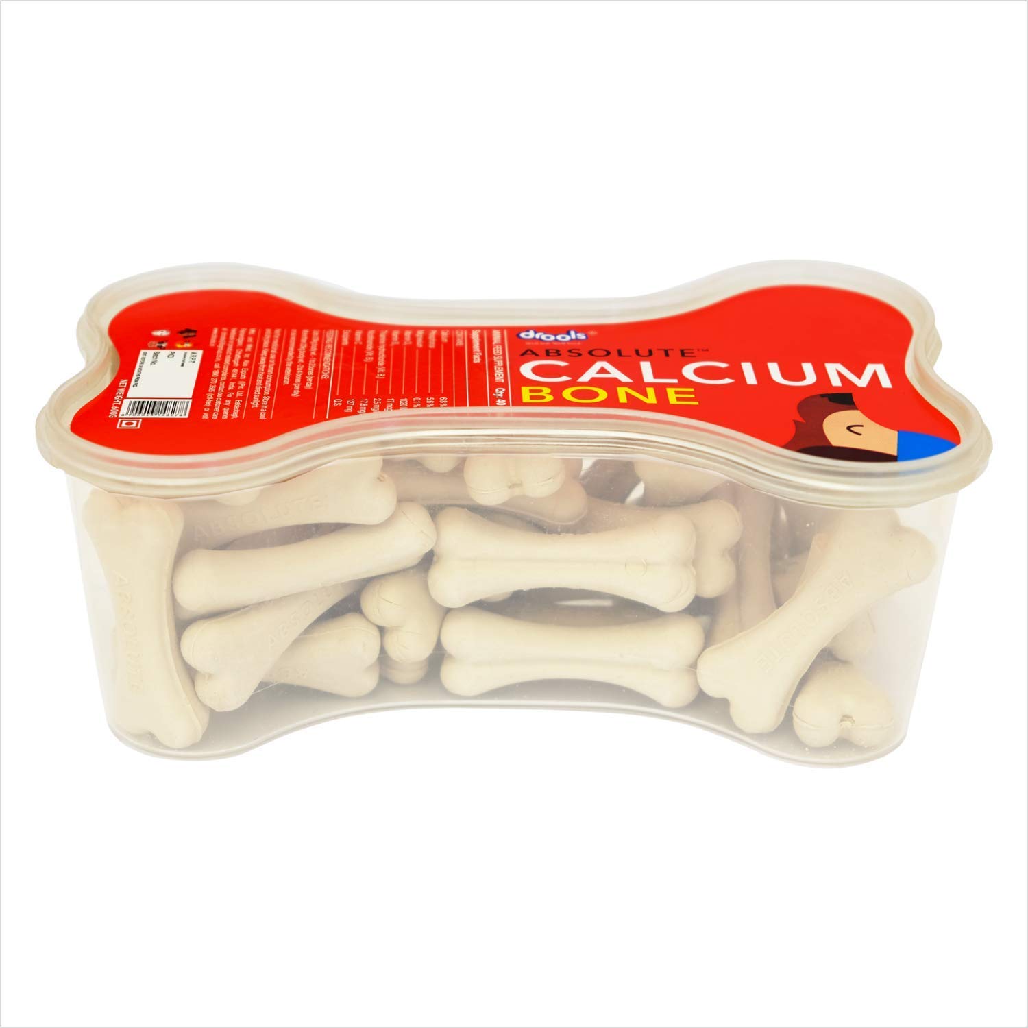 Drools Absolute Calcium Bone Jar, Dog Treats For All Life Stages - 40 Pieces (600g) - Related product