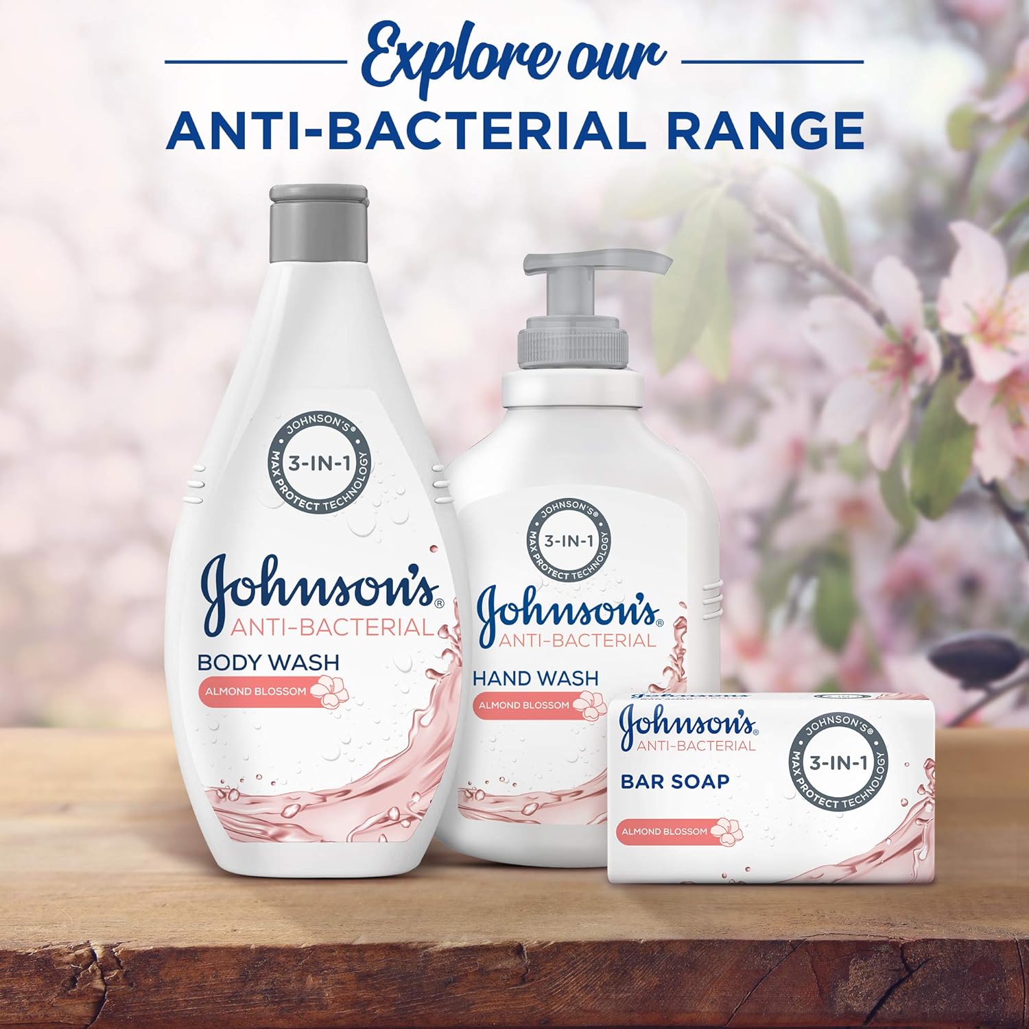 Johnson's Body Wash, Anti-Bacterial, Almond Blossom, 250ml - View 5 of 5