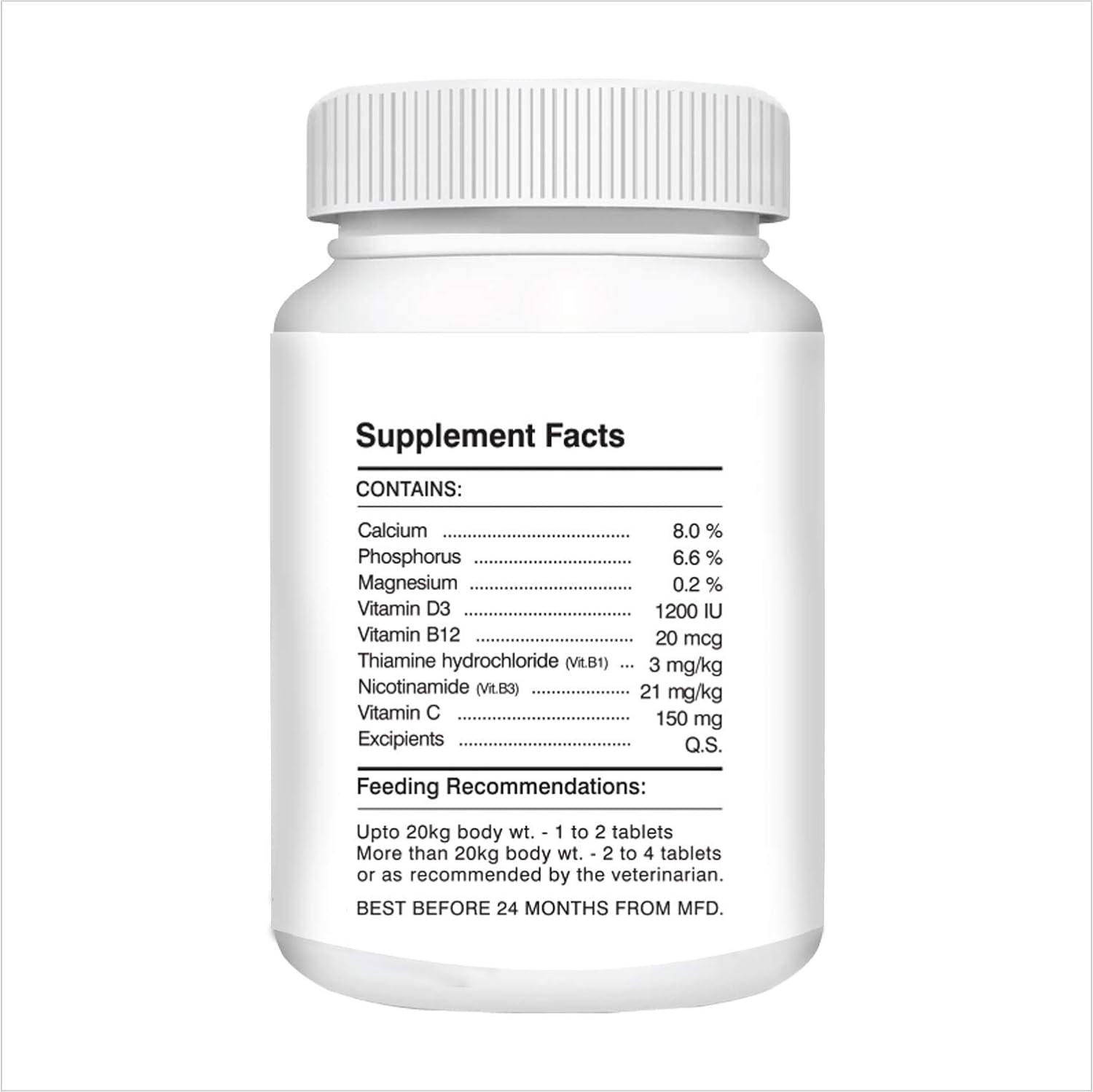 Drools Absolute Calcium Tablet- Dog Supplement, 110 Pieces - View 2 of 6