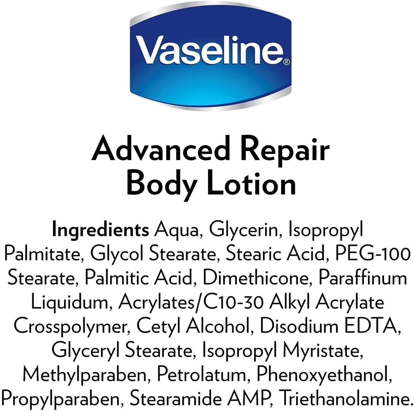 Vaseline Intensive Care Advanced Repair Fragrance Free Body Lotion -400ml - View 4 of 4