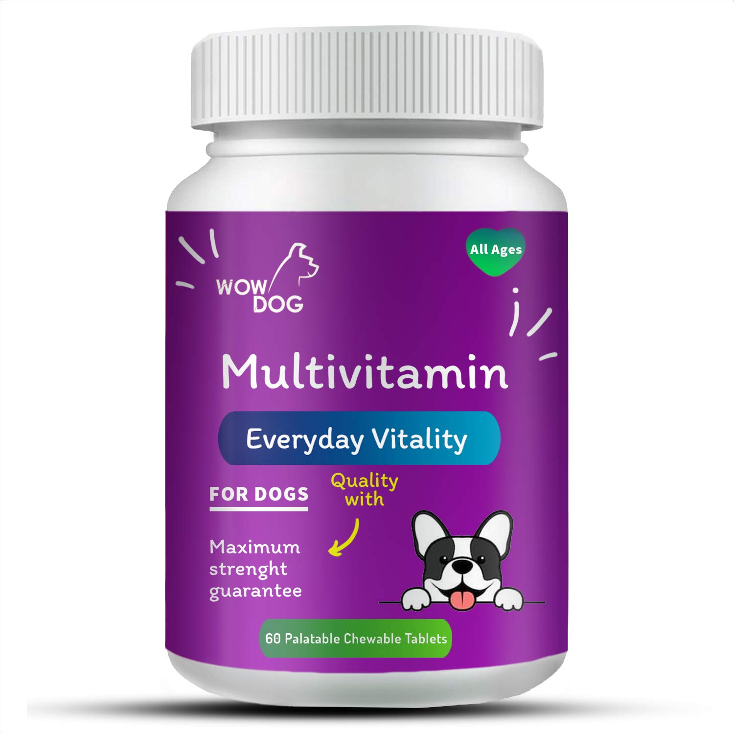 WOW DOG Multivitamin Tablet Dog Supplement 120 Pieces for Dogs with Essential Vitamins &amp; Minerals for Healthy Skin, Heart, Brain Function | Chicken Flavour - Related product