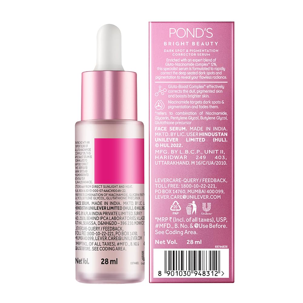 Pond's Bright Beauty Anti-Pigmentation Serum for Flawless Radiance with 12% Gluta-Niacinamide Complex - View 2 of 4