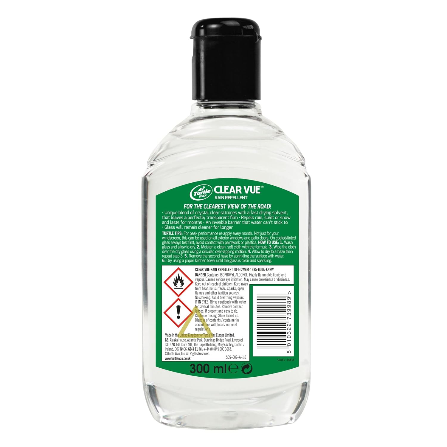 Turtle Wax ClearVue Rain Repellent - Car Glass Cleaner - View 5 of 8