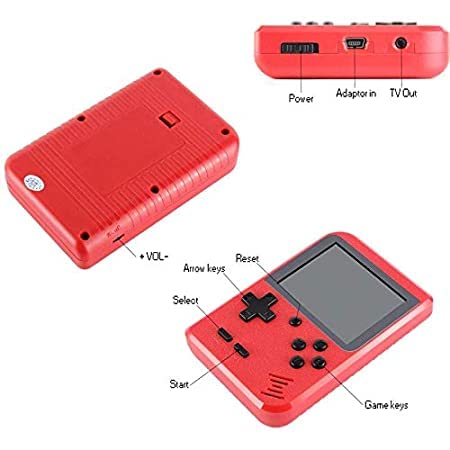 VGRASSP Handheld Video Game Console, Retro Mini Game with 400 Classic Sup Game TV Compatible for Kids, Rechargeable 8 Bit Classic – Colour and Design as per Stock - View 3 of 6