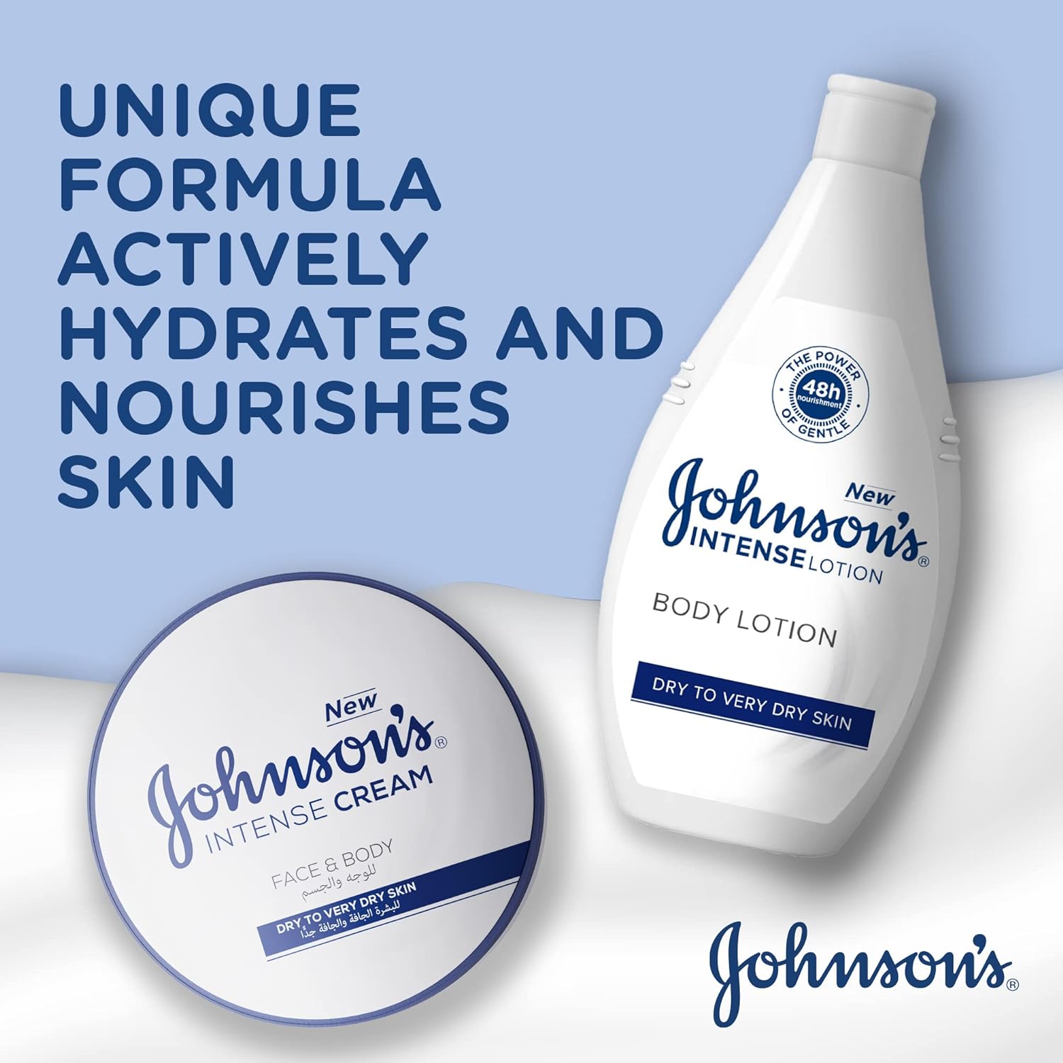 Johnson's Intense Face &amp; Body Cream, Dry To Very Dry Skin, Intense Nourishment, 300ml - View 2 of 6