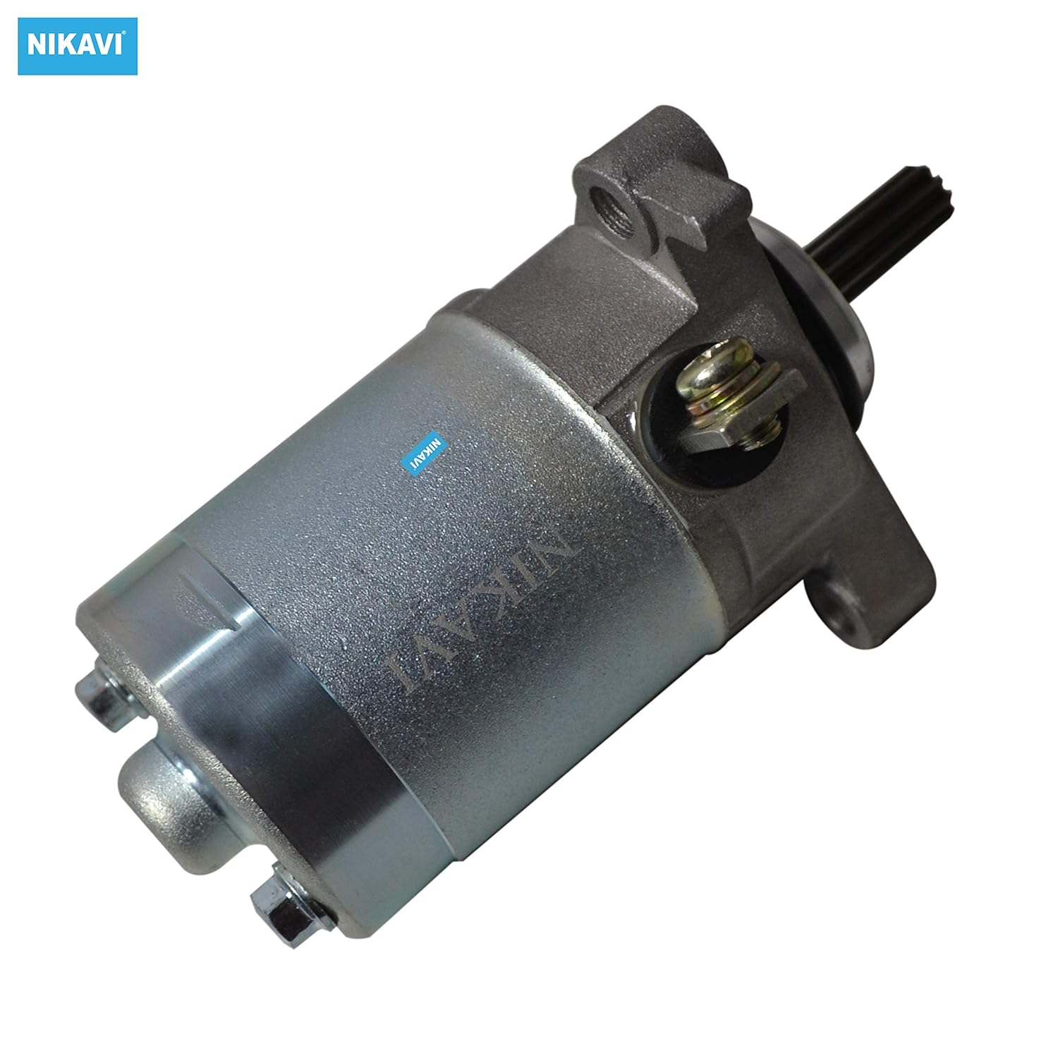 NIKAVI SM4 Self Starter Motor Assembly Compatible for Ray/FZR/FZS/SZS/SZR/Fascino/Fazer/FZ-16/FZ-FI v2/Alfa/Saluto 125 - View 3 of 4