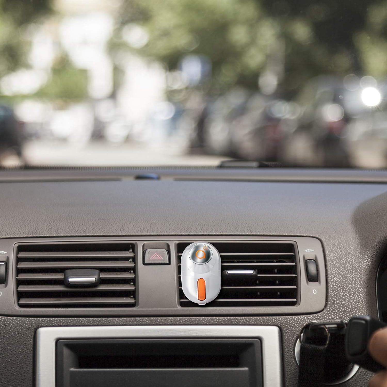 Godrej aer click | Car Vent Air Freshener Kit - Long-Lasting | Spill-proof | Bright Tangy Delight (10g) (Orange, Gel) - View 2 of 6