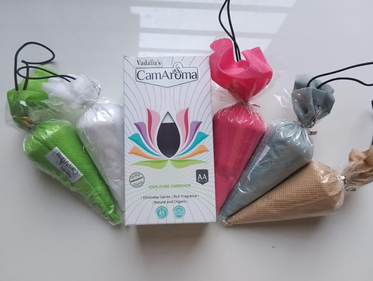 Vadalia's CamAroma Sandlwood Camphor Cone Air Freshener for Room Car and Mosquito Repellent (Pack of 2) - View 2 of 6