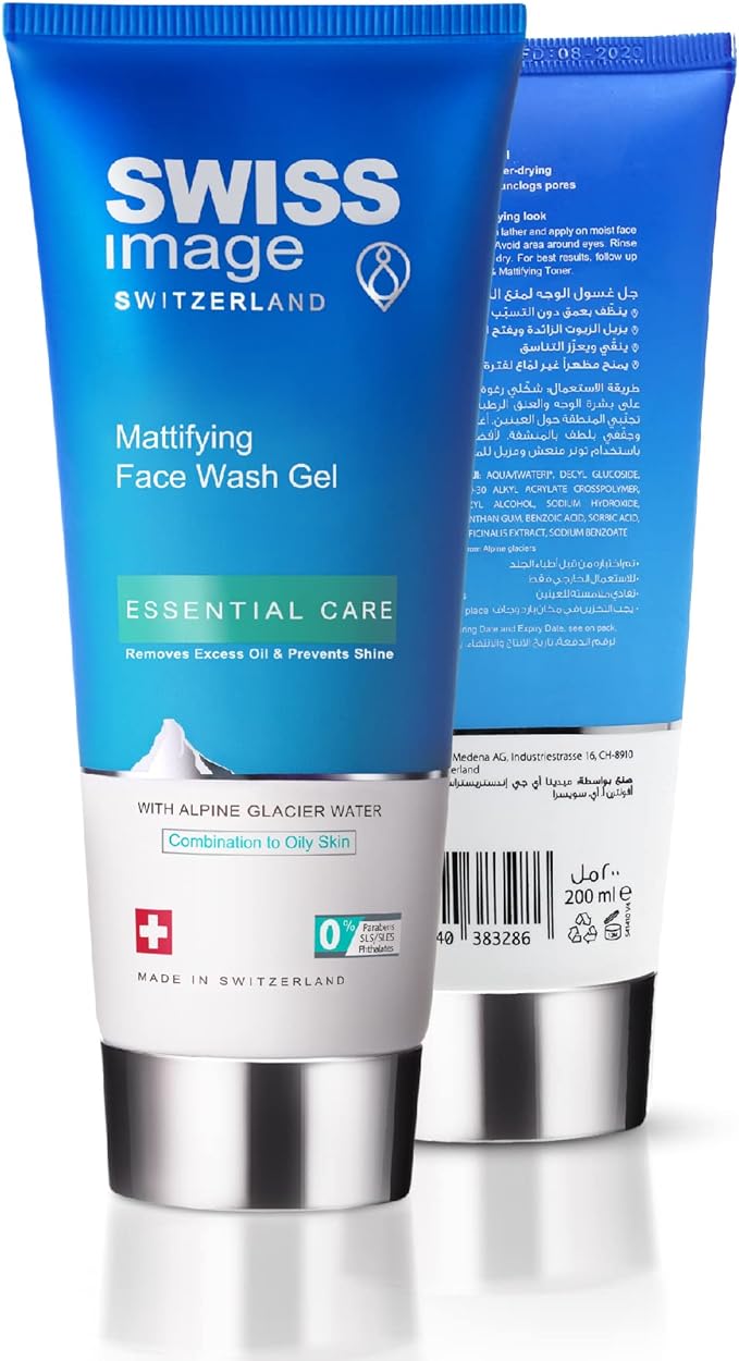 Swiss Image Switzerland Mattifying Face Wash Gel Essential Care with Alpine Glacier Water For Combination to Oily Skin (200ml) - View 4 of 6