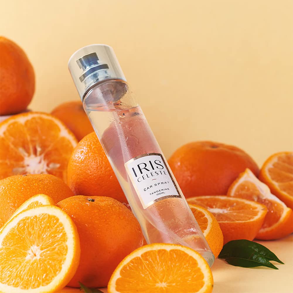 IRIS Celeste Car Spray, Tangerine, FruityTangerine Fragrance, Elegant and Mesmerizing Home Fragrance Solutions, Fragrances for Fine Living, 1 100 ml bottle of Car Spray - View 2 of 6