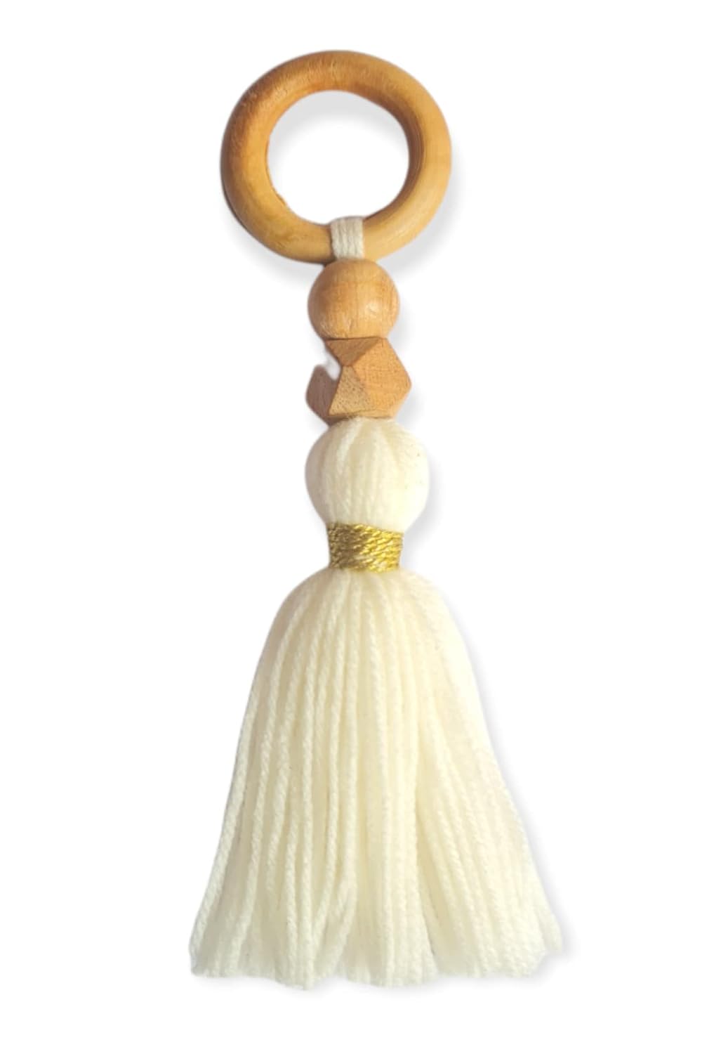 Zippy Flora Daisy Woolen Tassels for DIY &amp; Decor (Pack of 5, White) - View 4 of 4