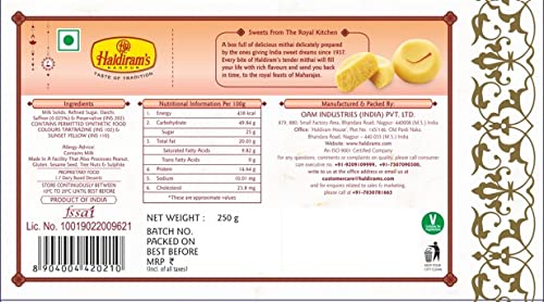 Haldiram's Nagpur kesar Peda (Pack 2) (250g*2) - View 2 of 2