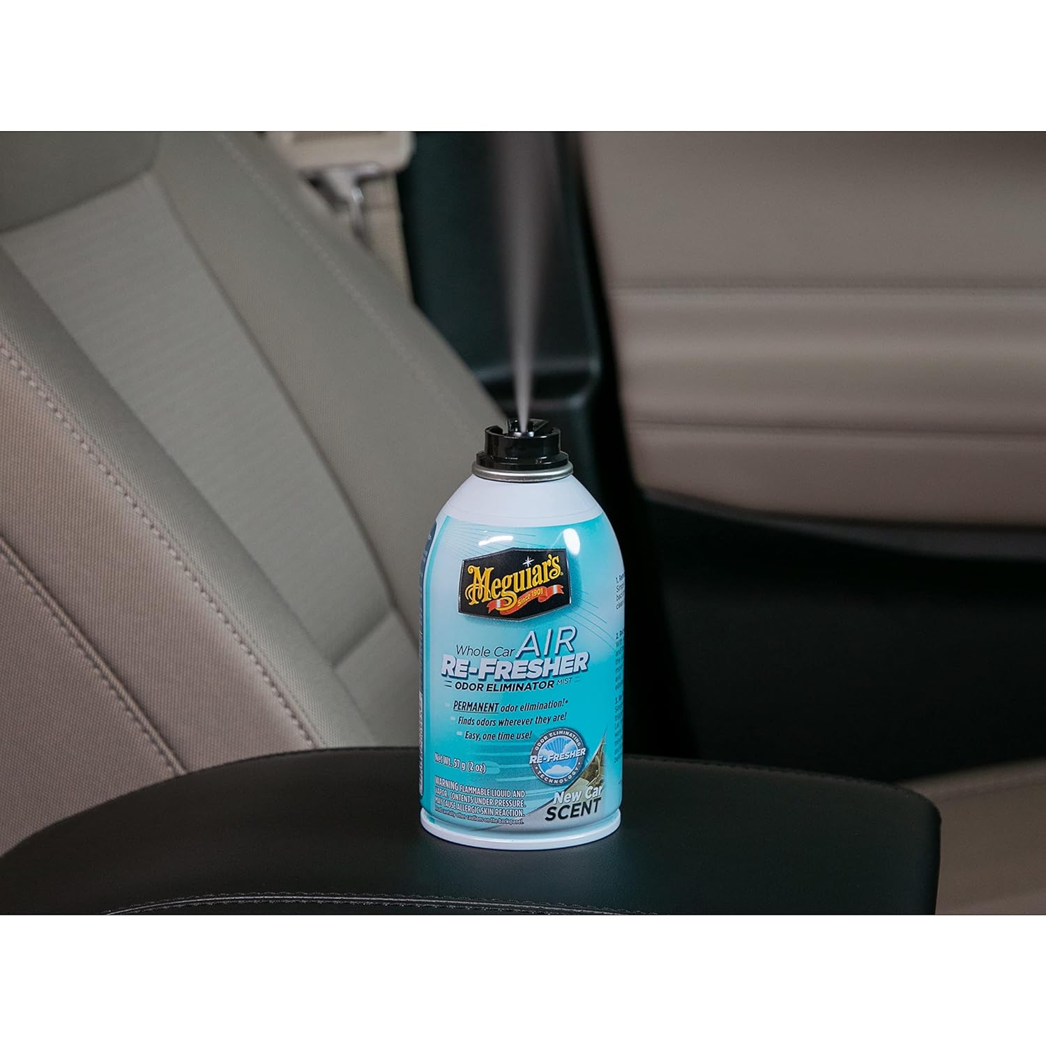 Meguiar's G16402 Whole Car Air Re-Fresher Odor Eliminator Mist, New Car Scent, 1 Pack - View 7 of 7