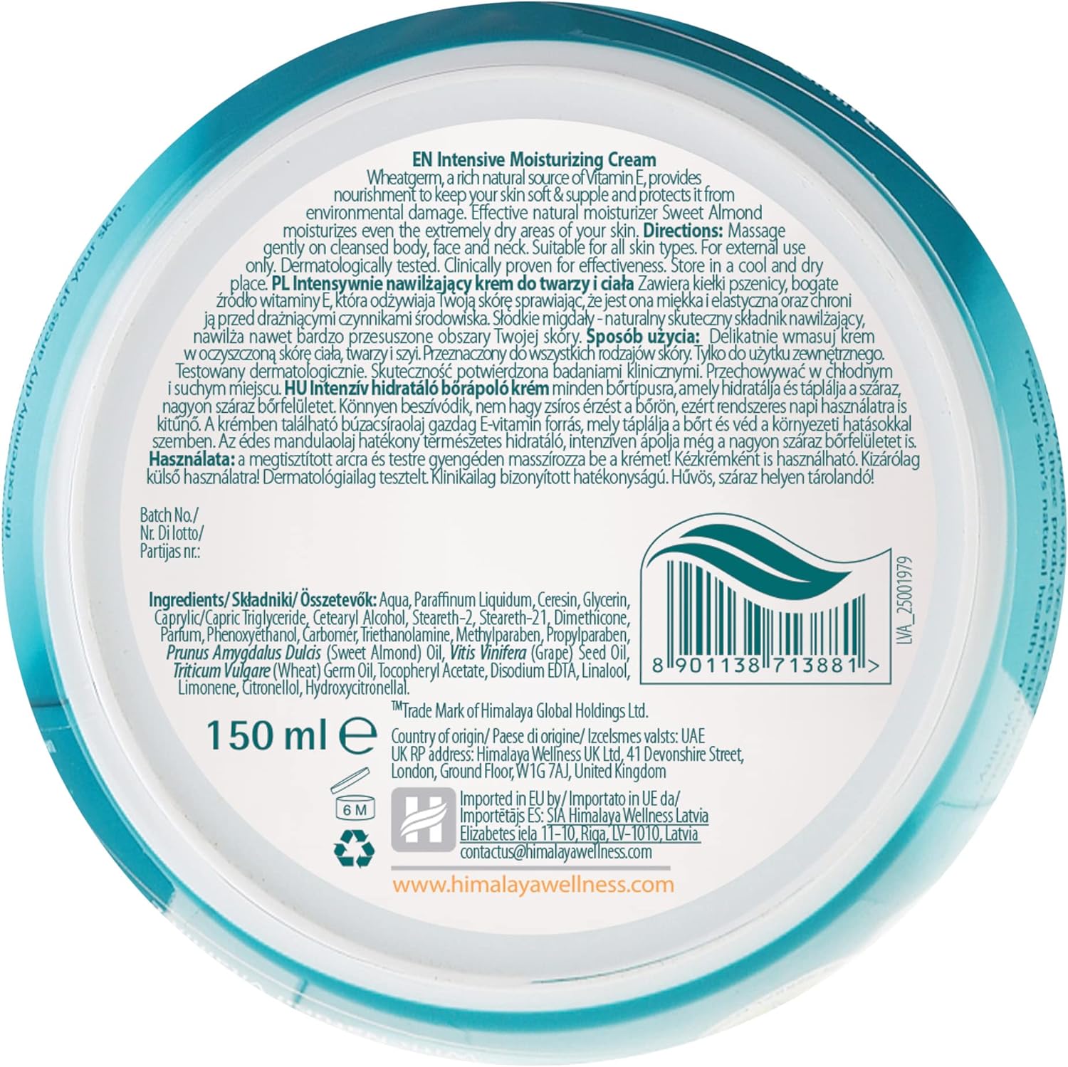 Himalaya Intensive Moisturising Cream - 150 ml - View 2 of 5