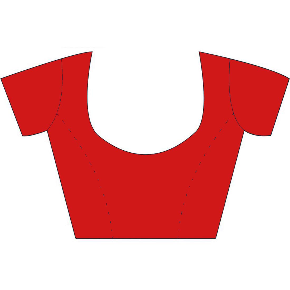 RANI SAAHIBA Women's Synthetic Multicolor Striped Saree With Blouse Piece - View 3 of 3