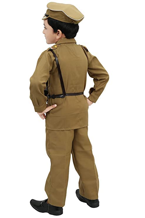 Kushi Lifestyle Dresses National Hero Policeman Fancy dress Costume Army color,For Boys &amp; Girls. - View 2 of 3