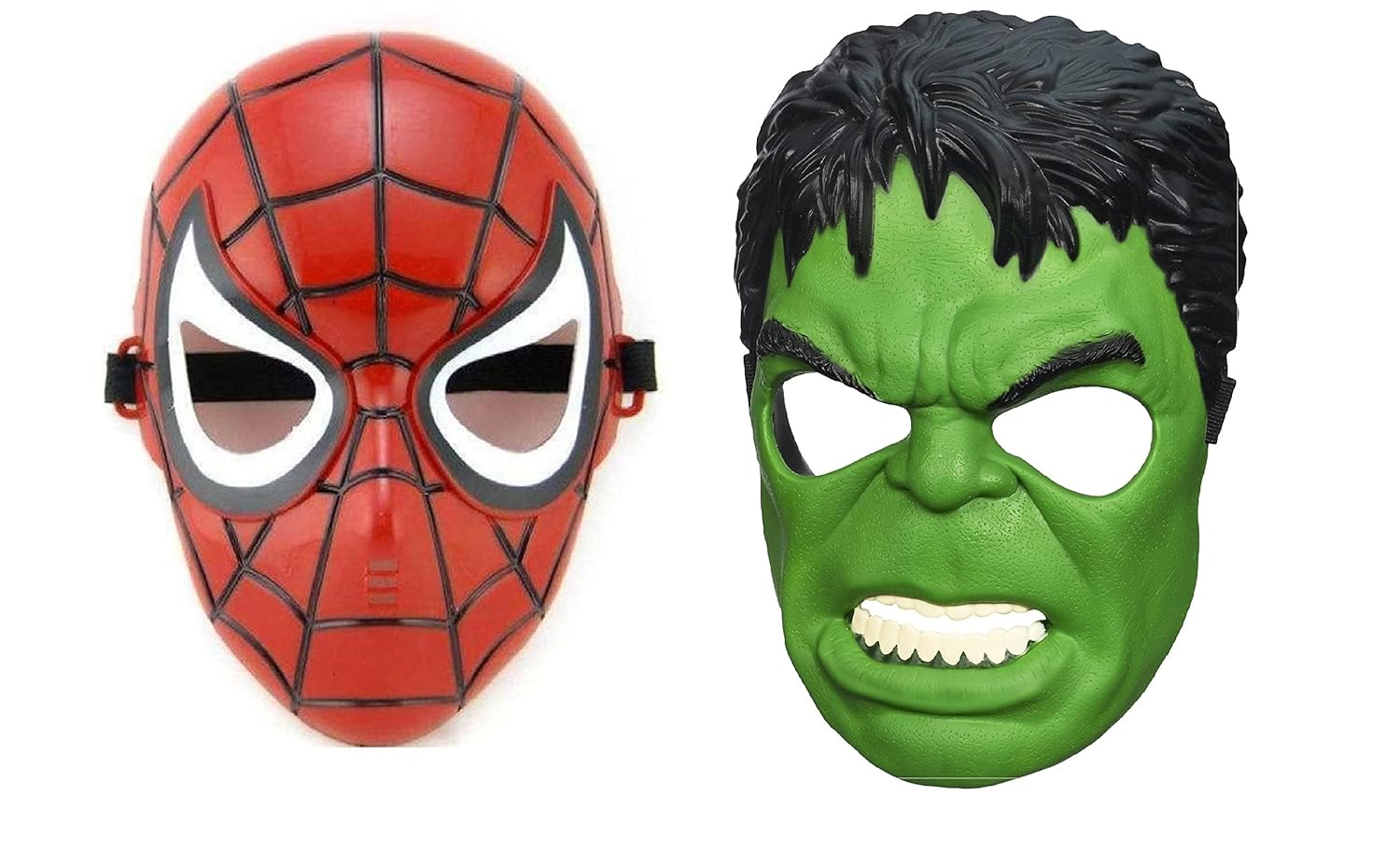 JBD ENT Superhero Cartoon Plastic Mask for Kids- Set of 5 Superhero Birthday Party Props Return Gift (Superhero-Mask) - View 4 of 5
