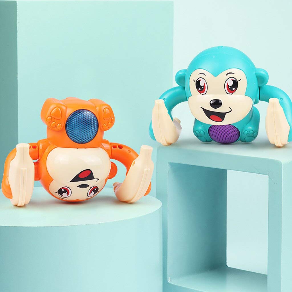 Zest 4 Toyz Voice Control  Dancing and Spinning Rolling Tumbling Monkey Sound Toy for Kid with Flashing  Light &amp; Dynamic Sound - View 3 of 5