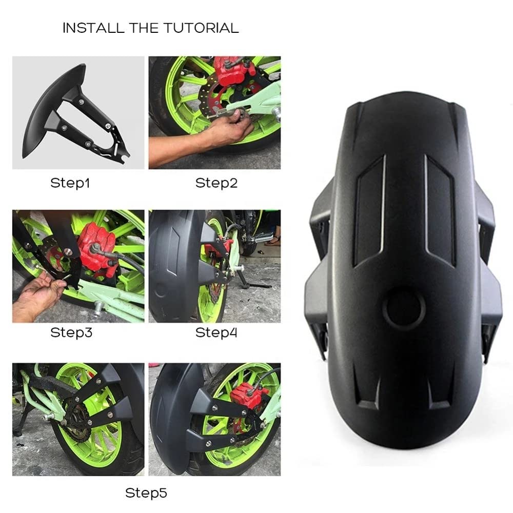 Gear Up Rear Mudguard Motorcycle Rear Mudguard Splash Guard for All Bikes - View 3 of 5