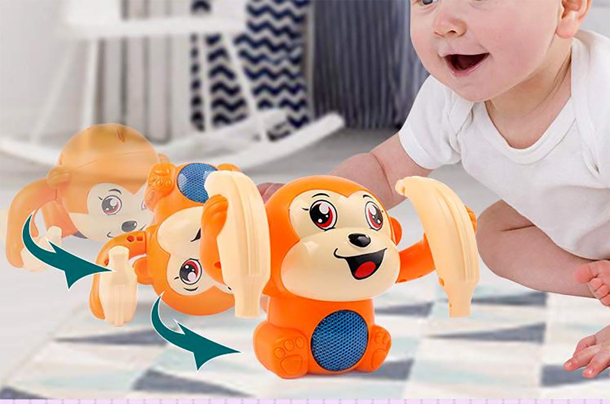Zest 4 Toyz Voice Control  Dancing and Spinning Rolling Tumbling Monkey Sound Toy for Kid with Flashing  Light &amp; Dynamic Sound - View 2 of 5