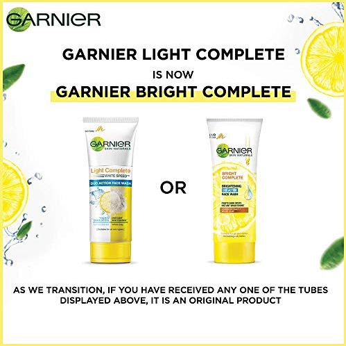 Garnier Skin Naturals Bright Complete BRIGHTENING DUO ACTION Face Wash (100g) - View 3 of 3
