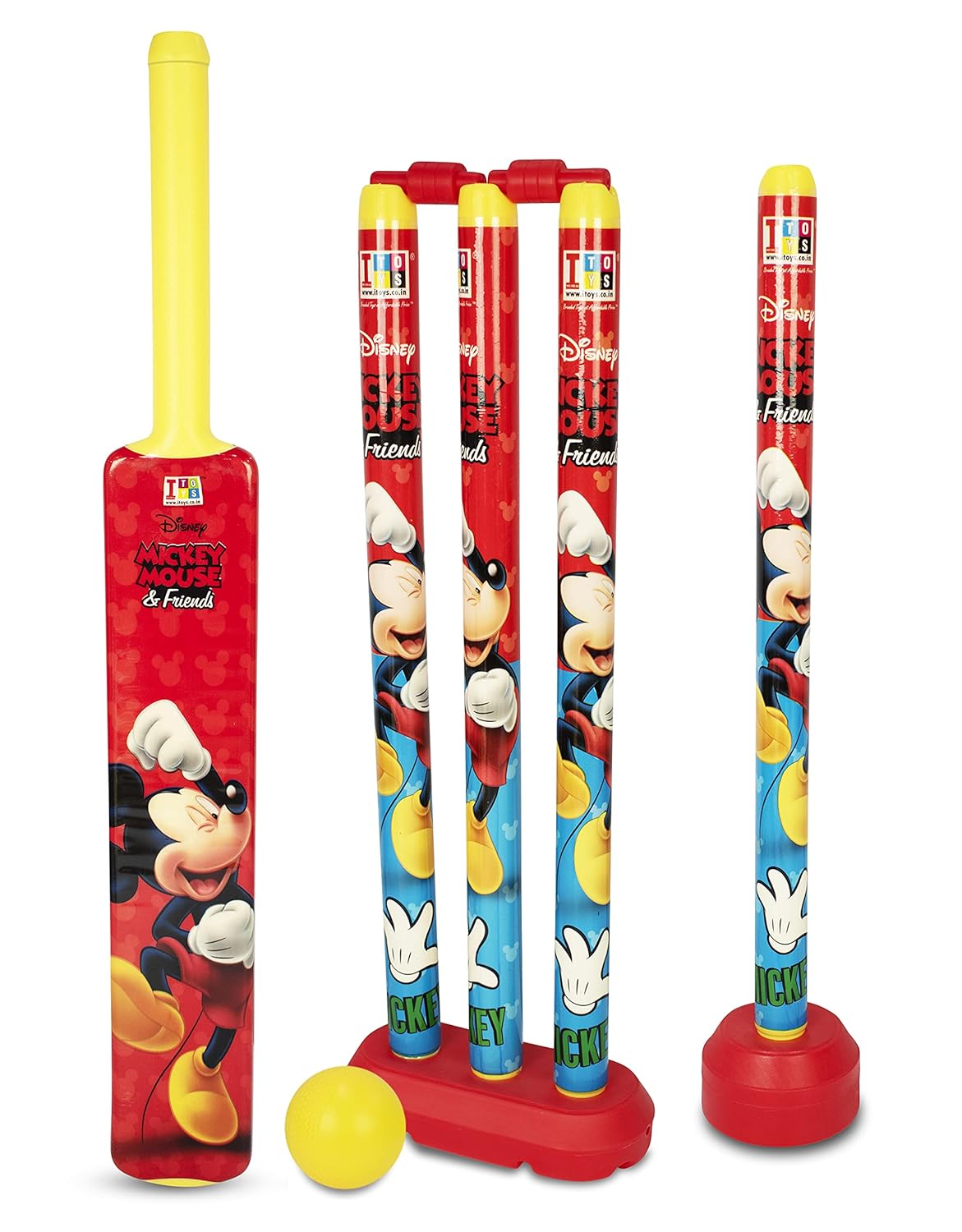 Disney Mickey 20-20 Cricket Set for Kids Bat & Ball Set Playing Outdoor and Indoor Sports Game Toy (20-20 Cricket kit) - Shop at Colombo Mall