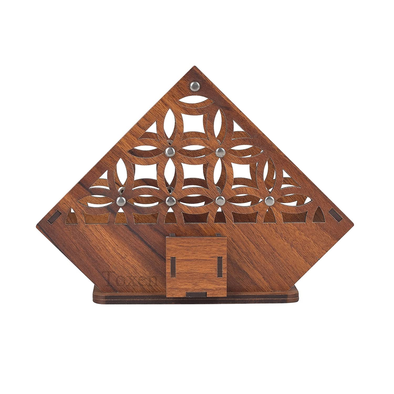 Toxen Decorative Wooden Tissue Paper Rack Napkin Holder for Dining Table, Tissue Paper Stand (H737) - View 4 of 4