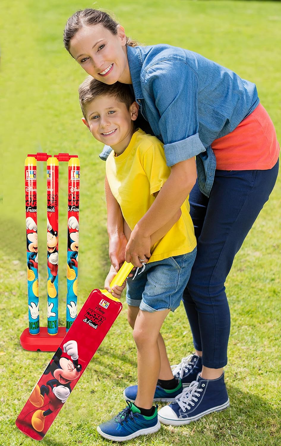 Disney Mickey 20-20 Cricket Set for Kids Bat & Ball Set Playing Outdoor and Indoor Sports Game Toy (20-20 Cricket kit) - View 2 of 6