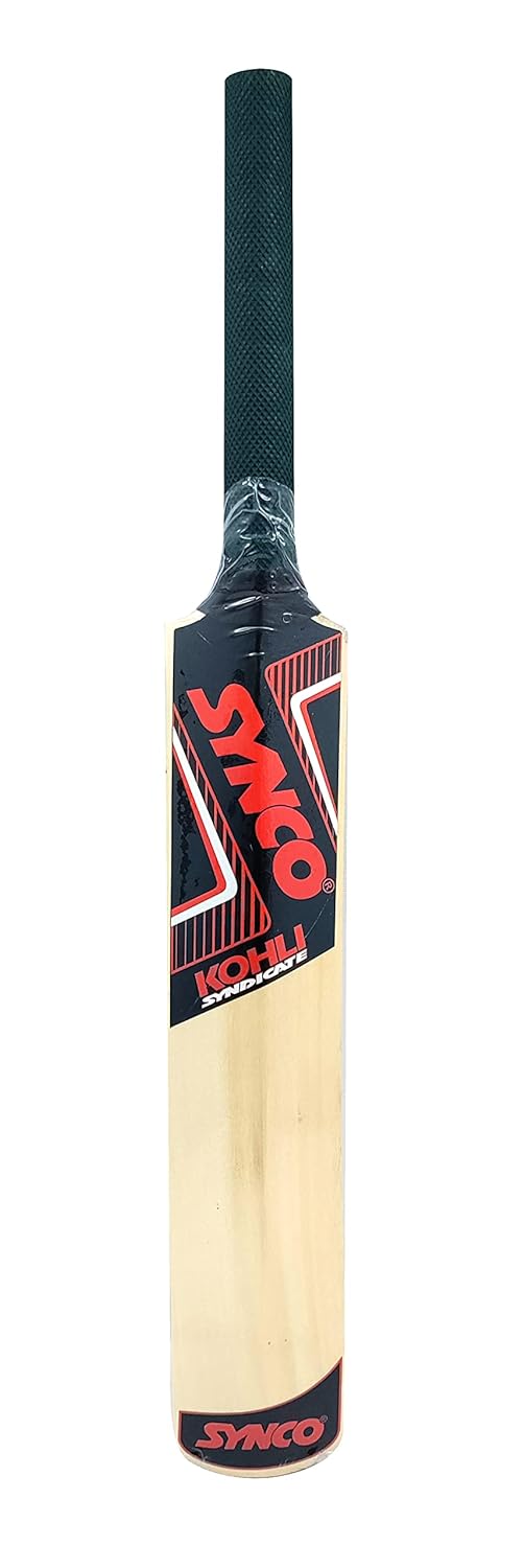 Synco Wooden Mini Cricket Set (1 Poplar Wooden Bat, 1 Wicket with Stump and Base, 1 Plastic Ball, Light Weight, Suitable for Kids, for Indoor as Well as Outdoor) - View 6 of 6