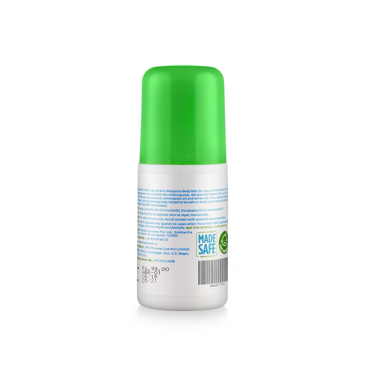 Mamaearth Natural Anti Mosquito Body Roll On, 40ml - View 3 of 3