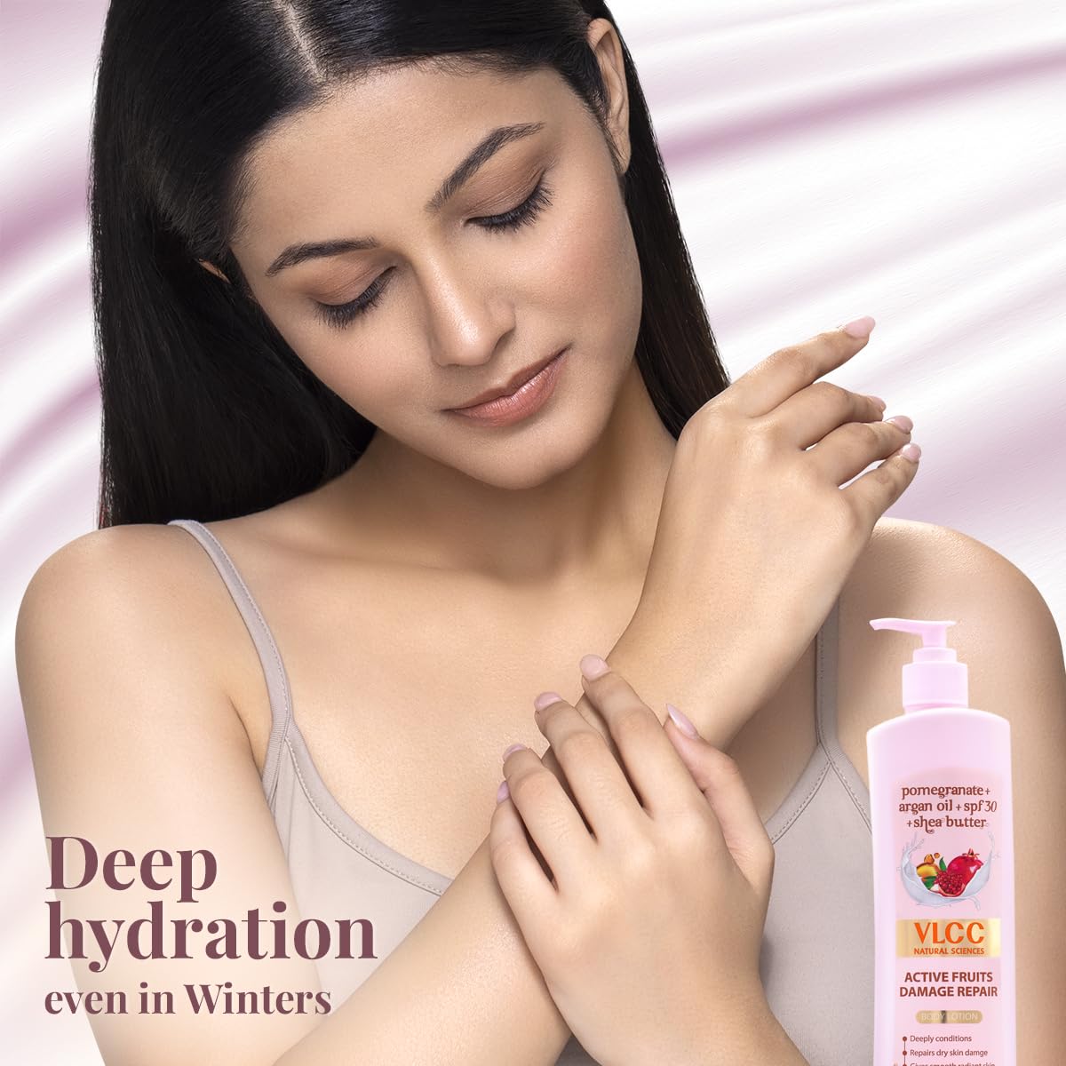 VLCC Active Fruits Damage Repair Body Lotion SPF 30 | PA+++, 400ml - View 5 of 6