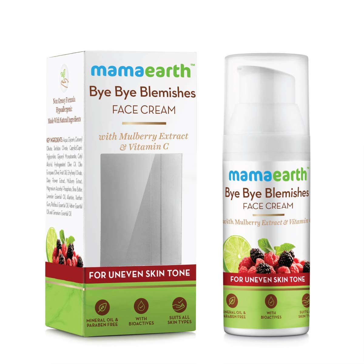 Mamaearth Bye Bye Blemishes Face Cream, For Pigmentation & Blemish Removal, With Mulberry Extract & Vitamin C - 30ml - View 3 of 8