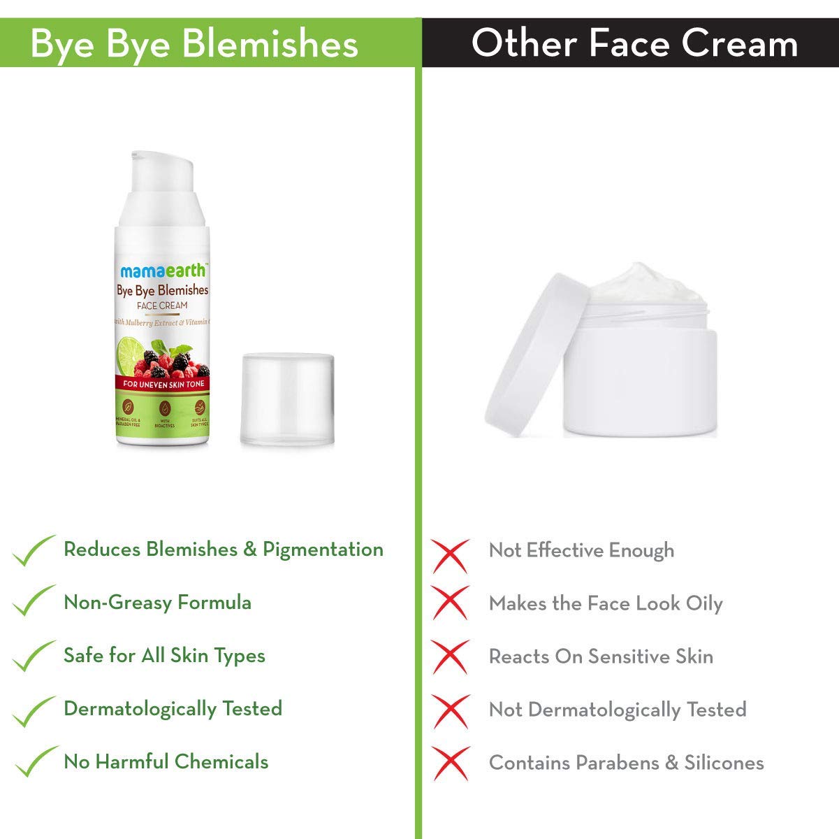 Mamaearth Bye Bye Blemishes Face Cream, For Pigmentation & Blemish Removal, With Mulberry Extract & Vitamin C - 30ml - View 5 of 8
