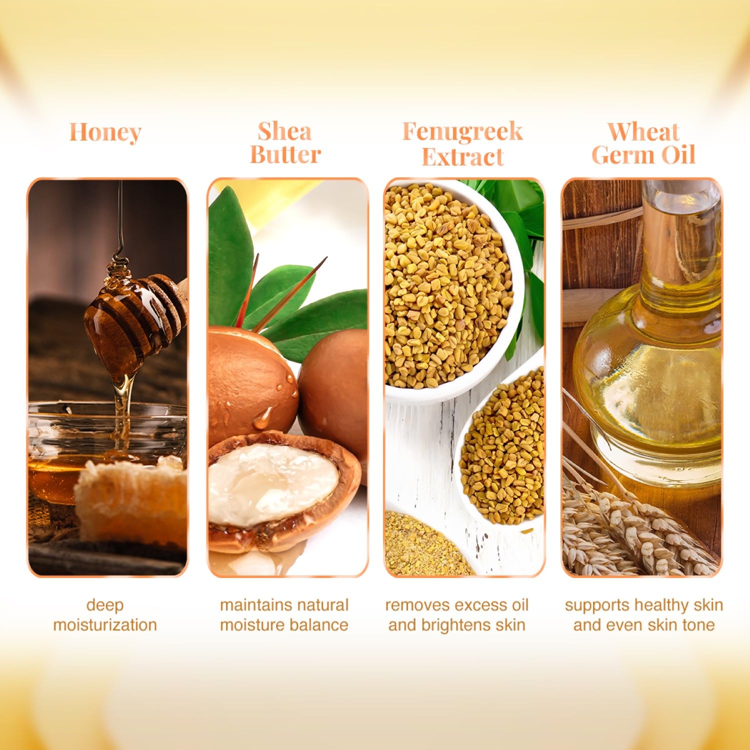 VLCC Honey VLCC Honey Moisturiser -100ml- Deep Moisturization with Honey, Shea Butter, Fenugreek Extract &amp; Wheat Germ Oil | Normal to Dry Skin - View 2 of 4