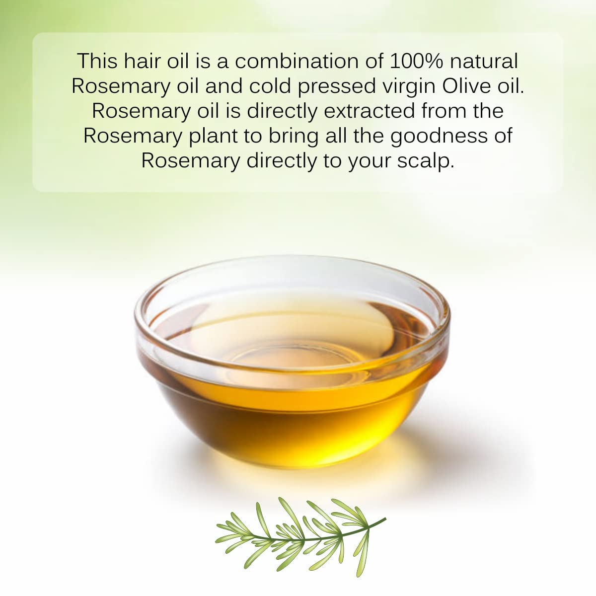 Vedic Naturals Rosemary Oil & Olive Oil - 200ml | 100% Pure & Natural | For Hair Growth & Anti-Dandruff - View 5 of 6