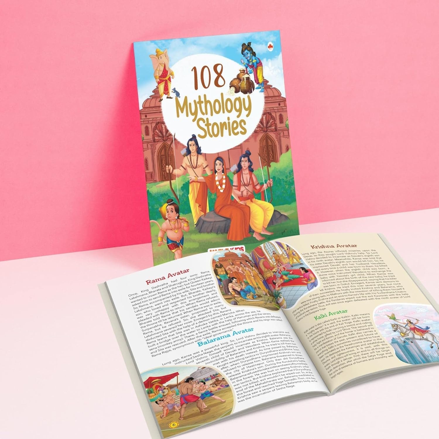 108 Indian Mythology Stories (Illustrated) - Story Book for Kids - Moral Stories - Bedtime Stories - 3 Years to 10 Years Old - English Short Stories for Children - Read Aloud to Infants, Toddlers Paperback – 1 - View 3 of 7