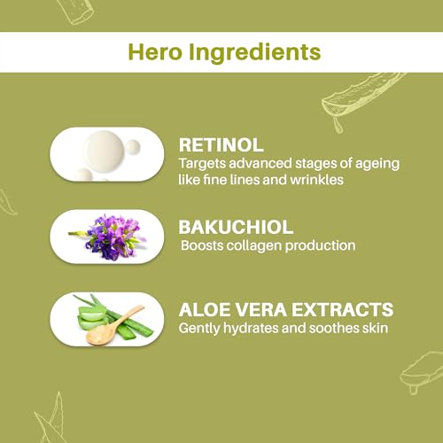 Glowelle 0.3% Retinol Beginners Friendly Face Serum, Night Serum With Bakuchiol To Reduce Fine Lines &amp; Anti-ageing, Wrinkle Corrector for Women &amp; Men - 30ml  (FROM INDIA) NUSS - Image 5