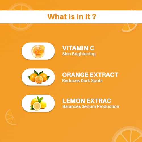 Glowelle Vitamin C Skin Brightening Face Wash, For Balancing Sebum Production, Deep Cleansing And Youthful Glow, Suitable for all Skin Types - 100ml (FROM INDIA) NUSS - Image 3