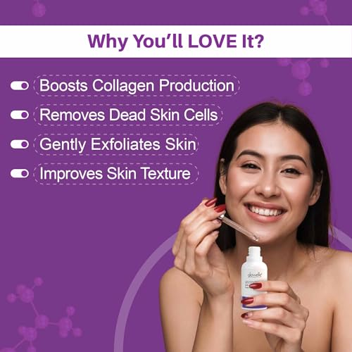 Glowelle 25% AHA 2% BHA 5% PHA Face Peeling Solution,Tan Off 10-Minute Peel, for Exfoliates & Glowing Skin, Reduces Fine Lines, Wrinkles,Pigmentation and Evens Out Skin Tone, For Weekend Exfoliation, Suits all skin types, for Men & Women - 30ml (FROM INDIA) NUSS - Image 4