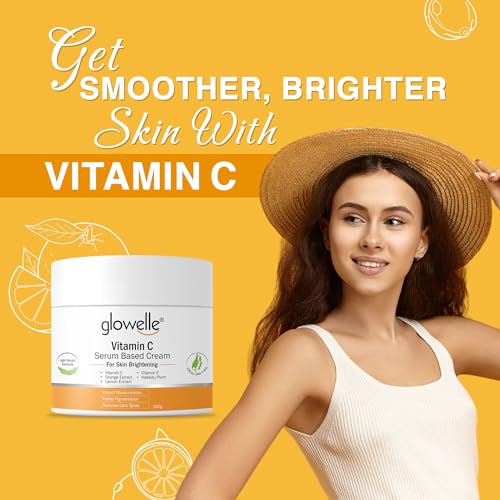 Glowelle Vitamin C Serum Based Cream For Skin Brightening, Fades Pigmentation, Dark Spots &amp; Reduces Skin Dullness (FROM INDIA) NUSS, Oil Free &amp; Lightweight, Fragrance-Free, All Skin Types, for Women &amp; Men - 100g (FROM INDIA) NUSS - Image 5