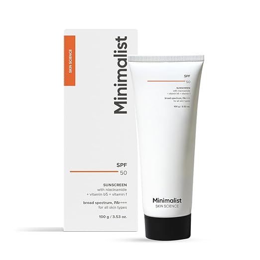 Minimalist Sunscreen SPF 50 PA++++ (100g) – Broad Spectrum Protection | Clinically Tested Lightweight & No White Cast for Women & Men - Related product