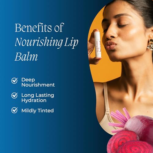 Jivada Tinted Lip Balm with SPF for Dry, Dark and Chapped Lips, 12-Hour Hydration, Beetroot, Shea Butter and Vitamin E, Brightening, Glossy, Non-Sticky, For Men and Women, Soft Glossy Finish, Paraben and Sulphate-Free, 5g    - View 4 of 5