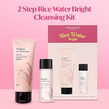 The Face Shop 2 Step Rice Water Bright Kit – Rice Water Bright Foaming Face Wash 100ml & Rice Water Bright Light Cleansing Oil 55ml - View 5 of 5