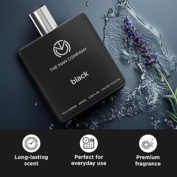 The Man Company Fresh Black EDT Perfume for Men, 100ml, Premium Long-Lasting Fragrance, Gift for Him - View 3 of 4